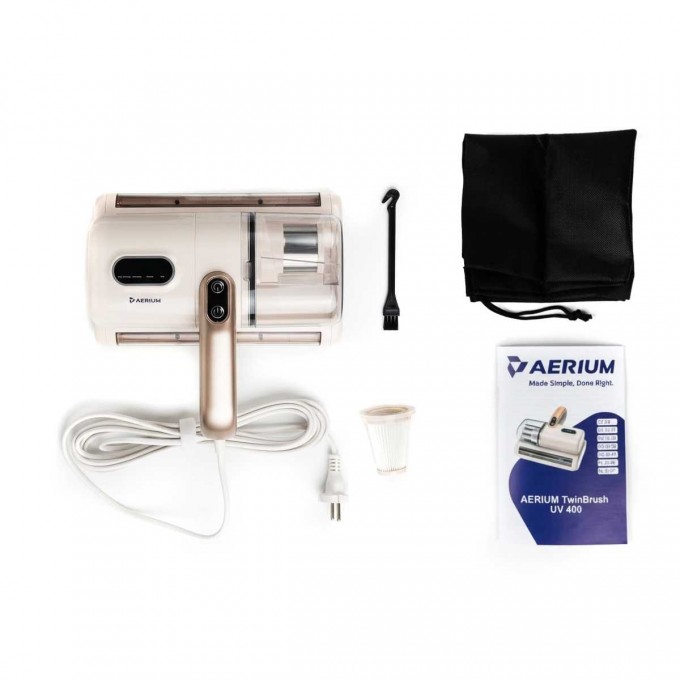 Odkurzacz ręczny do tapicerki AERIUM TwinBrush UV400
