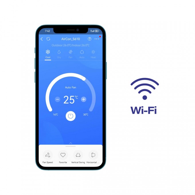 Klimatyzator przenośny Olimpia Splendid Dolceclima Compact 10 MBB Wi-Fi Klimatyzator przenośny Olimpia Splendid Dolceclima Compact 10 MBB Wi-Fi