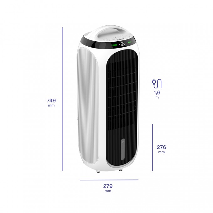 Klimatyzator, oczyszczacz powietrza, nawilżacz i wentylator AERIUM TotalCare 4in1 H13WIFI