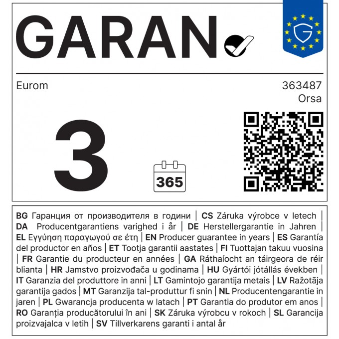 Kominek elektryczny EUROM Orsa