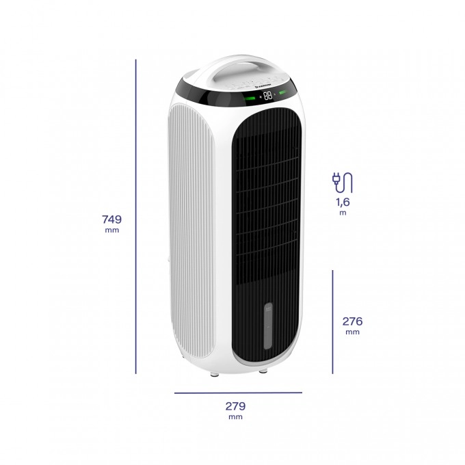Klimatyzator, oczyszczacz powietrza, nawilżacz i wentylator AERIUM TotalCare 4in1 H13WIFI Klimatyzator, oczyszczacz powietrza, nawilżacz i wentylator AERIUM TotalCare 4in1 H13WIFI